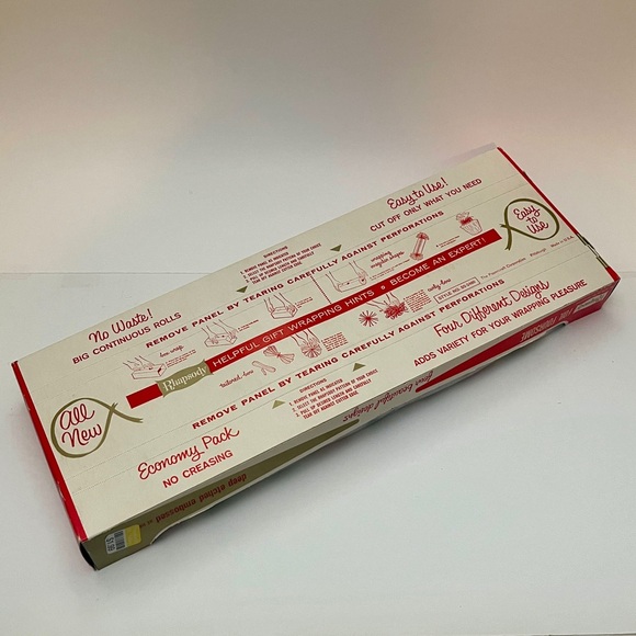 Vintage 1950’s “Rhapsody” Festive Foil Foursome Wrapping Paper and Tags Set🎅🏻 - Picture 3 of 13
